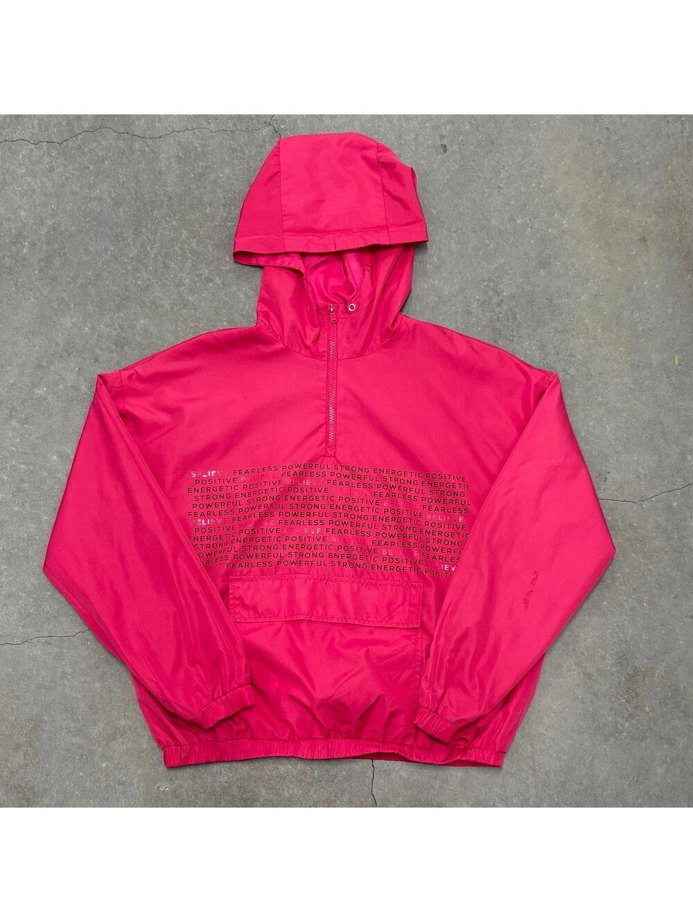 Forever 21 Pink Quarter Zip Windbreaker